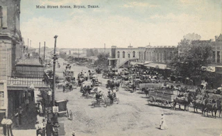 Historic photo of Main Street in Bryan Texas from The Carnegie History Center